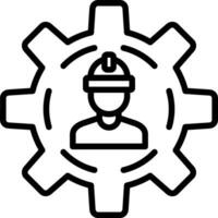 Arbeiter-Vektor-Symbol vektor