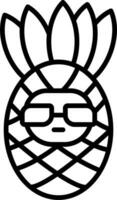 Ananas-Vektor-Symbol vektor