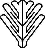Philodendron Xanadu Vektor Symbol
