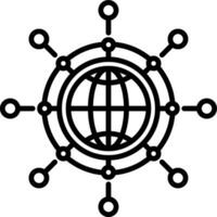 Netzwerk-Vektor-Symbol vektor