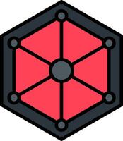 Hexagon-Vektor-Symbol vektor