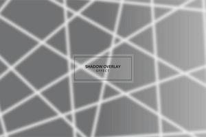 Fensterschatten-Overlay-Effekt auf grauem Hintergrund vektor