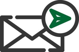 E-Mail kreatives Icon-Design senden vektor