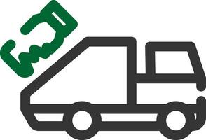 Müll LKW kreativ Symbol Design vektor