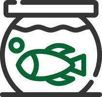 Fish Bowl kreatives Icon-Design vektor