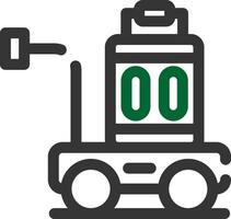 Gepäckwagen kreatives Icon-Design vektor