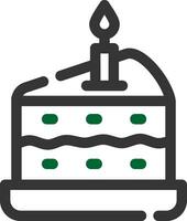 Kuchen kreatives Icon-Design vektor