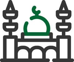 Moschee kreatives Icon-Design vektor