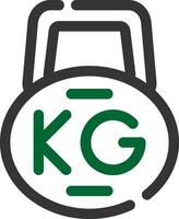 Kettlebell kreatives Icon-Design vektor