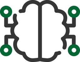 Neuronen Schaltkreis kreativ Symbol Design vektor