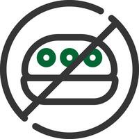 Nein Essen kreativ Symbol Design vektor