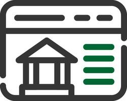 Online-Banking kreatives Icon-Design vektor