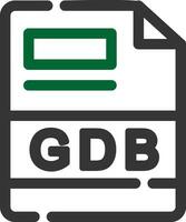 gdb kreativ Symbol Design vektor