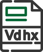 vdhx kreativ Symbol Design vektor