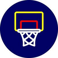 Basketballkorb kreatives Icon-Design vektor