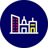 Immobilien Gebäude kreatives Icon-Design vektor