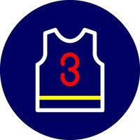 basketboll jersey kreativ ikon design vektor