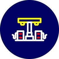 Tankstelle kreatives Icon-Design vektor