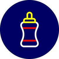 Wasserflasche kreatives Icon-Design vektor