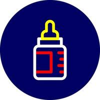 Babyflasche kreatives Icon-Design vektor