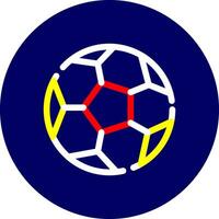 Fußball kreatives Icon-Design vektor