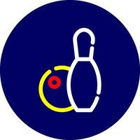 Bowling kreatives Icon-Design vektor