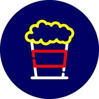 Popcorn kreatives Icon-Design vektor