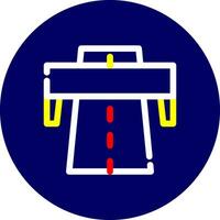 Autobahn kreatives Icon-Design vektor