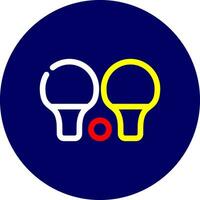 Tischtennis kreatives Icon-Design vektor