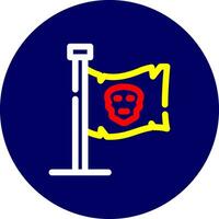 Piratenflagge kreatives Icon-Design vektor