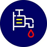 Wasserhahn kreatives Icon-Design vektor