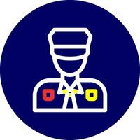 Polizist kreatives Icon-Design vektor