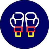 Boxhandschuhe kreatives Icon-Design vektor