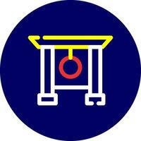 Gong kreatives Icon-Design vektor