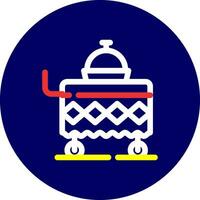 Food Cart kreatives Icon-Design vektor