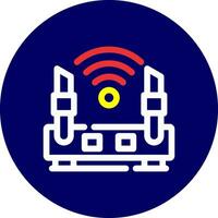 WLAN-Router kreatives Icon-Design vektor