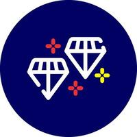 Diamanten kreativ Symbol Design vektor