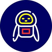 Roboter kreatives Icon-Design vektor