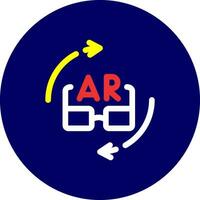 ar Brille kreativ Symbol Design vektor