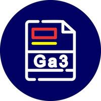 ga3 kreativ Symbol Design vektor