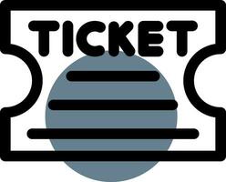 Ticket kreatives Icon-Design vektor