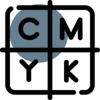 kreatives CMYK-Icon-Design vektor