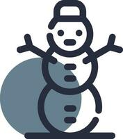 Schneemann kreatives Icon-Design vektor