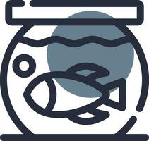 Fish Bowl kreatives Icon-Design vektor