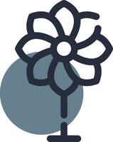 kreatives Icon-Design mit Blumen vektor