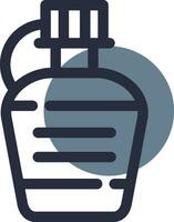 Wasserflasche kreatives Icon-Design vektor
