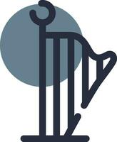 Harfe kreatives Icon-Design vektor