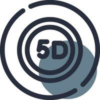 5d data lagring kreativ ikon design vektor