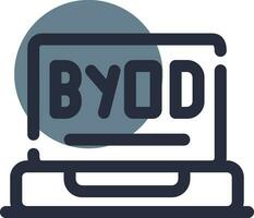 byod Tour kreativ Symbol Design vektor