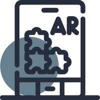 ar Puzzle kreativ Symbol Design vektor